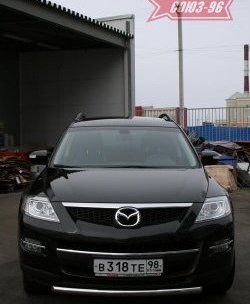 2 384 р. Защита переднего бампера одинарная Souz-96 (d60) Mazda CX-9 TB дорестайлинг (2007-2009)  с доставкой в г. Владивосток. Увеличить фотографию 2