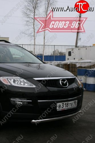 2 384 р. Защита переднего бампера одинарная Souz-96 (d60) Mazda CX-9 TB дорестайлинг (2007-2009)  с доставкой в г. Владивосток