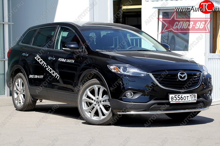 16 199 р. Защита переднего бампера (d42) Souz-96 Mazda CX-9 TB дорестайлинг (2007-2009)  с доставкой в г. Владивосток