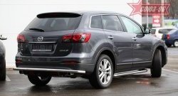 15 029 р. Защита заднего бампера рестайлинг Souz-96 (d60) Mazda CX-9 TB дорестайлинг (2007-2009)  с доставкой в г. Владивосток. Увеличить фотографию 2