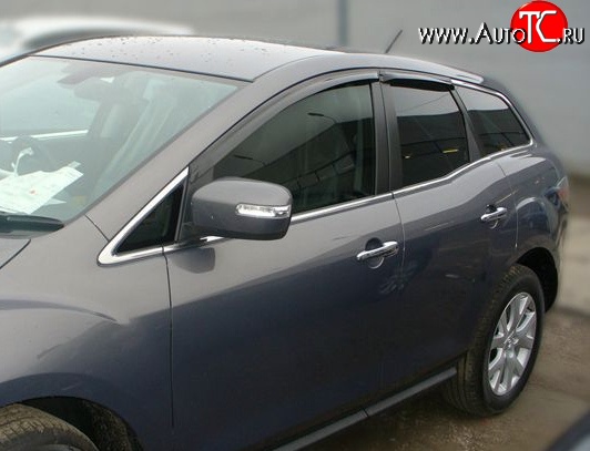 2 999 р. Дефлекторы окон (ветровики) Novline 4 шт Mazda CX-7 ER дорестайлинг (2006-2010)  с доставкой в г. Владивосток