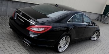 4 499 р. Спойлер багажника AMG Mercedes-Benz CLS class W218 (2011-2017) (Неокрашенный)  с доставкой в г. Владивосток. Увеличить фотографию 2