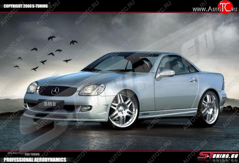 14 199 р. Пороги накладки ВМВ Mercedes-Benz SLK class R170 (1996-2003)  с доставкой в г. Владивосток