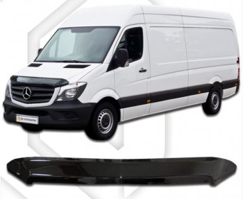 Дефлектор капота CA-Plastiс Mercedes-Benz (Мерседес-Бенс) Sprinter (Спринтер)  W906 (2014-2018) W906 рестайлинг