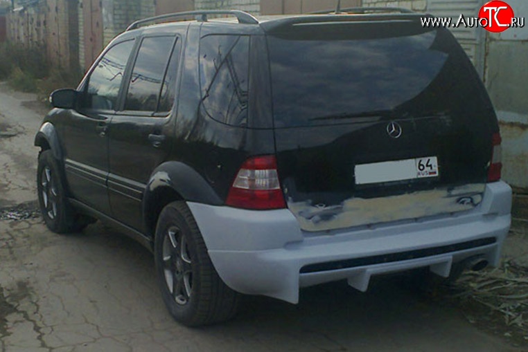 13 649 р. Задний бампер M-VRS Mercedes-Benz ML class W163 дорестайлинг (1997-2001) (Неокрашенный)  с доставкой в г. Владивосток