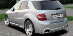 Пороги накладки ВМВ Mercedes-Benz ML class W164 рестайлинг (2008-2011)