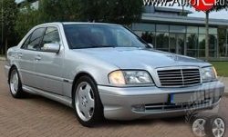 11 399 р. Передний бампер AMG Mercedes-Benz C-Class W202 дорестайлинг седан (1993-1997) (Неокрашенный)  с доставкой в г. Владивосток. Увеличить фотографию 2