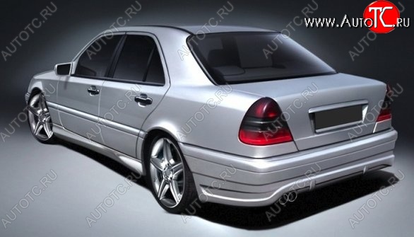 13 049 р. Задний бампер CSR Mercedes-Benz C-Class W202 дорестайлинг седан (1993-1997) (Неокрашенный)  с доставкой в г. Владивосток