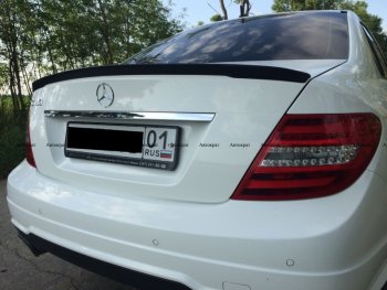 3 399 р. Лип спойлер АВТОКРАТ  Mercedes-Benz C-Class  W204 (2007-2015) дорестайлинг седан, рестайлинг седан (Неокрашенный)  с доставкой в г. Владивосток. Увеличить фотографию 2