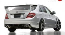 12 599 р. Пороги накладки WALD Mercedes-Benz C-Class W204 дорестайлинг седан (2007-2011) (Неокрашенные)  с доставкой в г. Владивосток. Увеличить фотографию 2