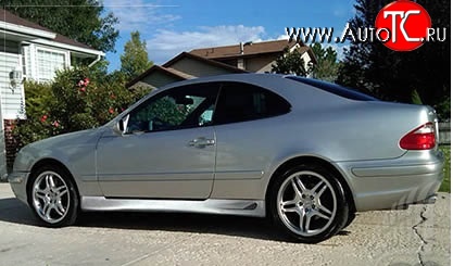 6 649 р. Пороги накладки Lorinser Mercedes-Benz CLK class W208 (1997-2002) (Неокрашенные)  с доставкой в г. Владивосток