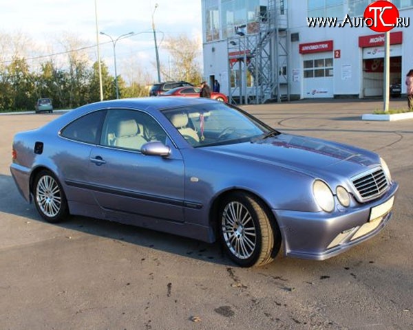 6 899 р. Пороги накладки M-VRS на Mercedes-Benz CLK class W208 (1997-2002) (Неокрашенные)  с доставкой в г. Владивосток