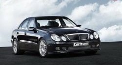 11 399 р. Накладка Carlsson на передний бампер Mercedes-Benz E-Class W211 дорестайлинг седан (2002-2006) (Неокрашенная)  с доставкой в г. Владивосток. Увеличить фотографию 5