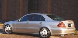 5 599 р. Лип спойлер CT Mercedes-Benz E-Class W211 дорестайлинг седан (2002-2006) (Неокрашенный)  с доставкой в г. Владивосток. Увеличить фотографию 3