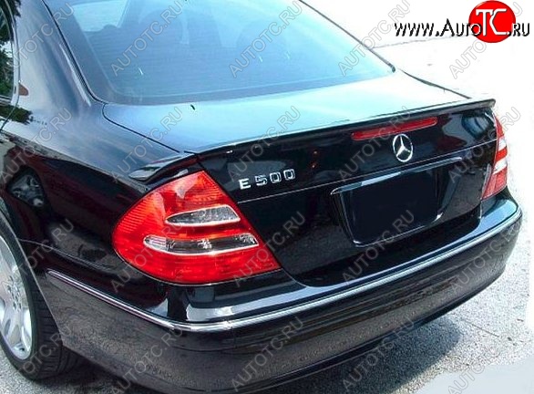 5 599 р. Лип спойлер CT Mercedes-Benz E-Class W211 дорестайлинг седан (2002-2006) (Неокрашенный)  с доставкой в г. Владивосток