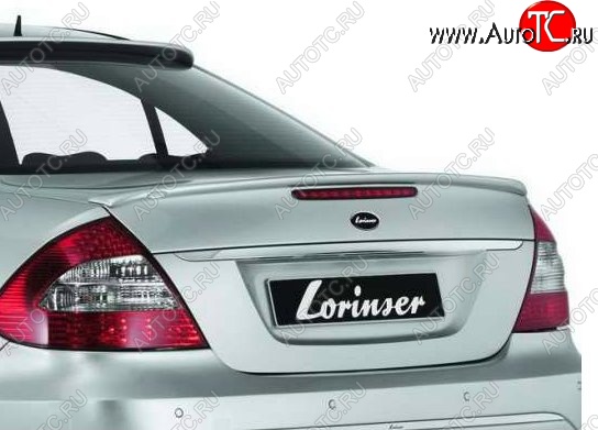 5 309 р. Лип спойлер Lorinzer Mercedes-Benz E-Class W211 дорестайлинг седан (2002-2006) (Неокрашенный)  с доставкой в г. Владивосток