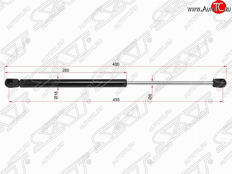 569 р. Упор капота SAT (газовый)  Mercedes-Benz E-Class  W212 (2009-2012) дорестайлинг седан  с доставкой в г. Владивосток