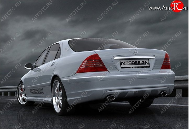 52 639 р. Задний бампер Neodesign Mercedes-Benz S class W220 (1998-2005)  с доставкой в г. Владивосток