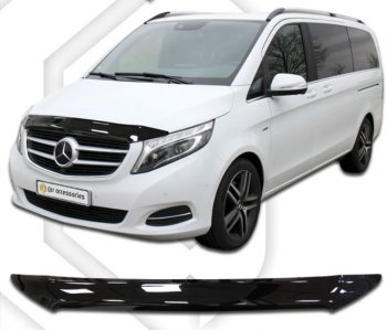 Дефлектор капота CA-Plastiс Mercedes-Benz (Мерседес-Бенс) Vito (вито)  W447 (2015-2024) W447 дорестайлинг, рестайлинг