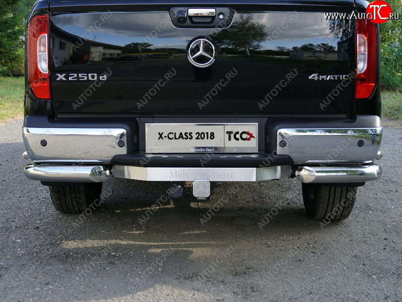 20 849 р. Фаркоп (тягово-сцепное устройство) TCC (надпись Mercedes-Benz)  Mercedes-Benz X class  W470 (2017-2020) (Оцинкованный, шар E)  с доставкой в г. Владивосток