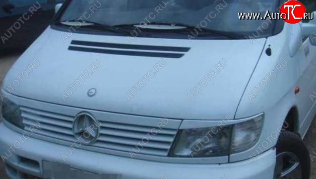 1 199 р. Планка между фарами CT Mercedes-Benz Vito W638 (1996-2003) (Неокрашенные)  с доставкой в г. Владивосток