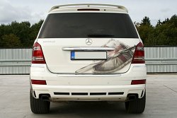 Накладка на задний бампер BRABUS ON ROAD Mercedes-Benz GL class X164 дорестайлинг (2006-2009)