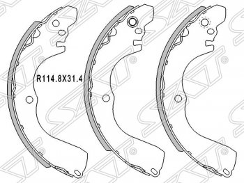 Колодки тормозные SAT (задние) Mitsubishi Outlander CU (2003-2009)