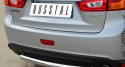 17 549 р. Одинарная защита заднего бампера из трубы диаметром 63 мм SLITKOFF  Mitsubishi ASX (2013-2016) 1-ый рестайлинг  с доставкой в г. Владивосток. Увеличить фотографию 2