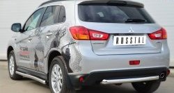 17 549 р. Одинарная защита заднего бампера из трубы диаметром 63 мм SLITKOFF  Mitsubishi ASX (2013-2016) 1-ый рестайлинг  с доставкой в г. Владивосток. Увеличить фотографию 4