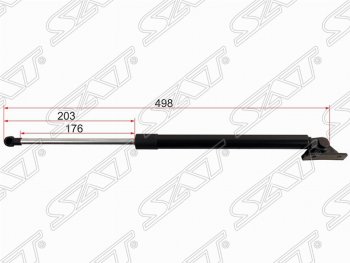 Правый упор крышки багажника SAT (L498 mm) Mitsubishi ASX 3-ий рестайлинг (2019-2024)