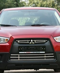 Декоративная вставка воздухозаборника Novline (d16 мм) Mitsubishi ASX дорестайлинг (2010-2012)