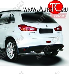 7 109 р. Защита заднего бампера уголки d42 Souz-96 Mitsubishi ASX 1-ый рестайлинг (2013-2016)  с доставкой в г. Владивосток