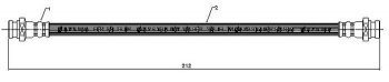 Тормозной шланг SAT (передний)  Delica  4, L400