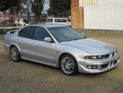 4 849 р. Пороги накладки VR4 SUPER  Mitsubishi Galant  8 (1996-1998)  дорестайлинг седан (Неокрашенные)  с доставкой в г. Владивосток. Увеличить фотографию 1