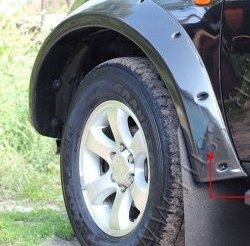 27 849 р. Накладки на колёсные арки RA (усиленные)  Mitsubishi L200  5 KK,KL (2015-2019) дорестайлинг (Поверхность глянец (под окраску), Неокрашенные)  с доставкой в г. Владивосток. Увеличить фотографию 2