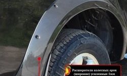 27 849 р. Накладки на колёсные арки RA (усиленные) Mitsubishi L200 4  дорестайлинг (2006-2014) (Плверхность глянец (подд окраску), Неокрашенные)  с доставкой в г. Владивосток. Увеличить фотографию 3