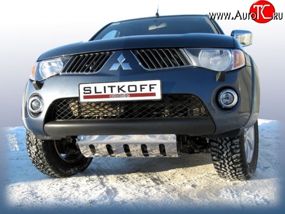 7 199 р. Защита картера двигателя Slitkoff Mitsubishi L200 5 KK,KL рестайлинг (2018-2022)  с доставкой в г. Владивосток