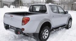 1 639 р. Накладки на борта кузова автомобиля RA Mitsubishi L200 4  дорестайлинг (2006-2014) (Задний откидной борт)  с доставкой в г. Владивосток. Увеличить фотографию 2