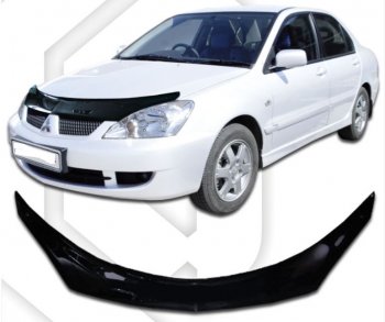 Дефлектор капота CA-Plastiс exclusive Mitsubishi Lancer 9 2-ой рестайлинг универсал (2005-2009)