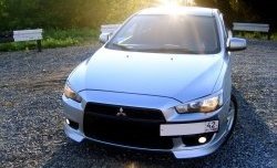 929 р. Подиум гос. номера EVO №1  Mitsubishi Lancer  10 (2007-2017) седан дорестайлинг, хэтчбэк дорестайлинг, седан рестайлинг, хэтчбек 5 дв рестайлинг (Гладкий пластик)  с доставкой в г. Владивосток. Увеличить фотографию 5