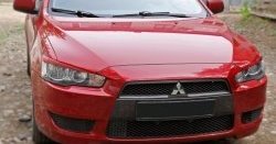 549 р. Реснички на фары RA Mitsubishi Lancer 10 седан рестайлинг (2011-2017) (Неокрашенные)  с доставкой в г. Владивосток. Увеличить фотографию 4