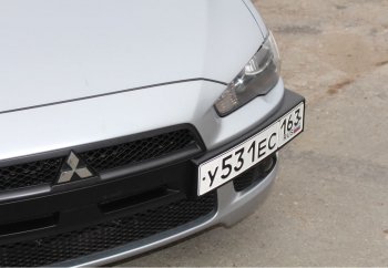 1 999 р. Воздуховоды радиатора в передний бампер Квадрат  Mitsubishi Lancer  10 (2007-2010) седан дорестайлинг, хэтчбэк дорестайлинг (Неокрашенные)  с доставкой в г. Владивосток. Увеличить фотографию 2