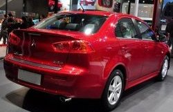 2 049 р. Лип спойлер M-VRS Mitsubishi Lancer 10 CY седан рестайлинг (2011-2017) (Неокрашенный)  с доставкой в г. Владивосток. Увеличить фотографию 3