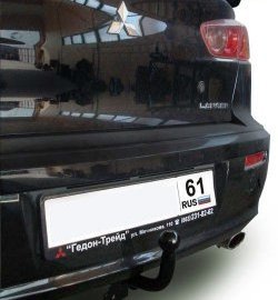 6 899 р. Фаркоп Лидер Плюс  Mitsubishi Lancer  10 CY (2007-2017) седан дорестайлинг, седан рестайлинг (Без электропакета)  с доставкой в г. Владивосток. Увеличить фотографию 1