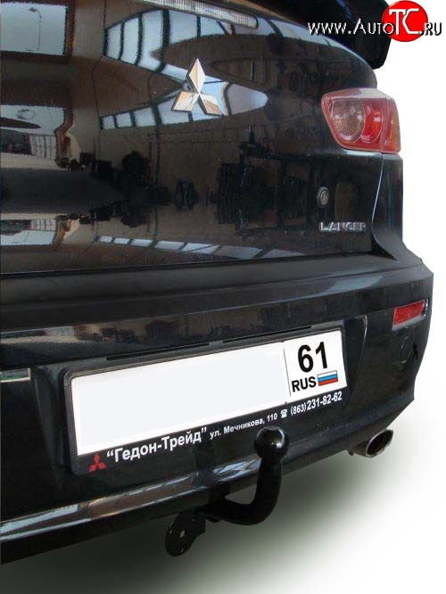 6 899 р. Фаркоп Лидер Плюс Mitsubishi Lancer 10 седан дорестайлинг (2007-2010) (Без электропакета)  с доставкой в г. Владивосток