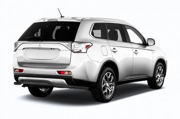 Защита заднего бампера Slitkoff (волна длинная, d57) Mitsubishi Outlander GF 2-ой рестайлинг (2015-2018)