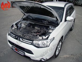 Упор капота MV-Tuning (двойной) Mitsubishi Outlander GF дорестайлинг (2012-2014)