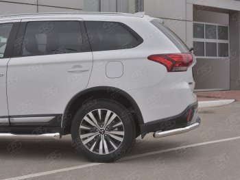 16 799 р. Защита заднего бампера (Ø63 мм, нержавейка) RUSSTAL Mitsubishi Outlander GF 3-ий рестайлинг (2018-2022)  с доставкой в г. Владивосток. Увеличить фотографию 3