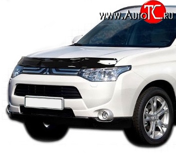 2 879 р. Дефлектор капота NovLine Mitsubishi Outlander GF дорестайлинг (2012-2014)  с доставкой в г. Владивосток