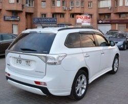 4 799 р. Боковые накладки на задний бампер BROOMER Design  Mitsubishi Outlander  GF (2012-2014) дорестайлинг (Неокрашенная)  с доставкой в г. Владивосток. Увеличить фотографию 2